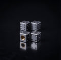 Chrome Stem Cap Dice